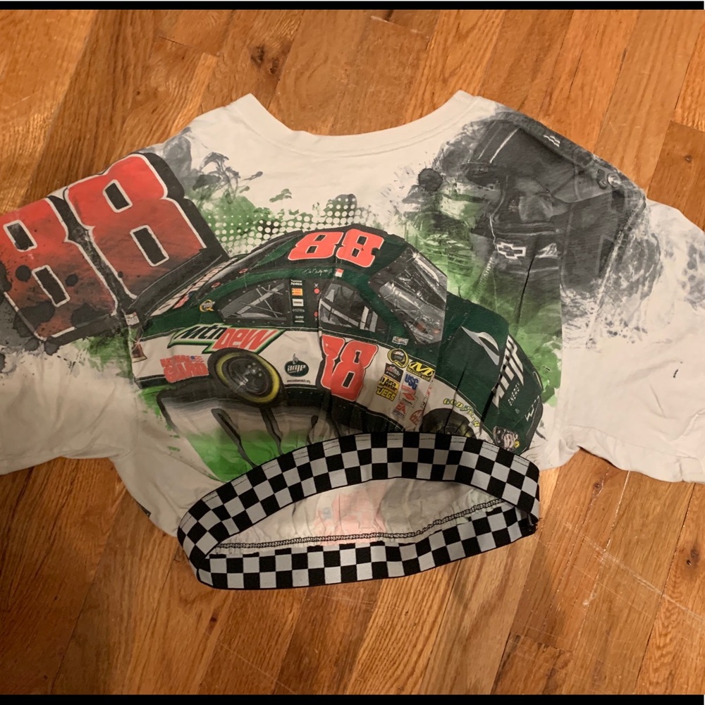 LF FURST OF A KIND VINTAGE NASCAR X CHECKER TEE